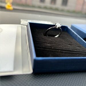 1ct moissanite diamond ring